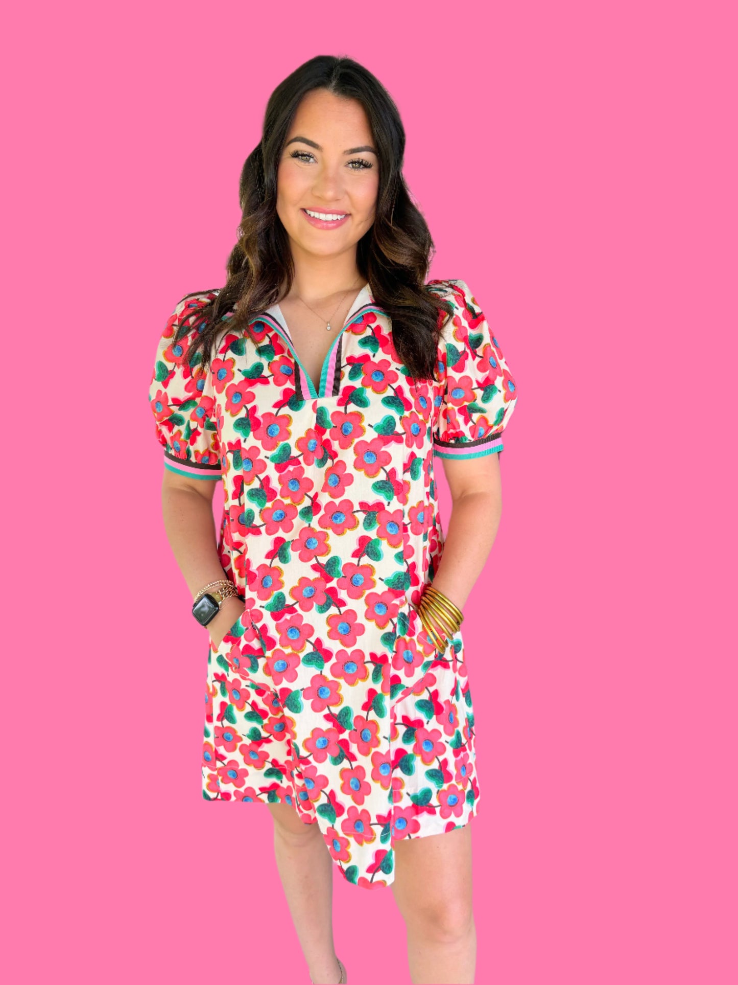 Garden Blooms Mini Dress