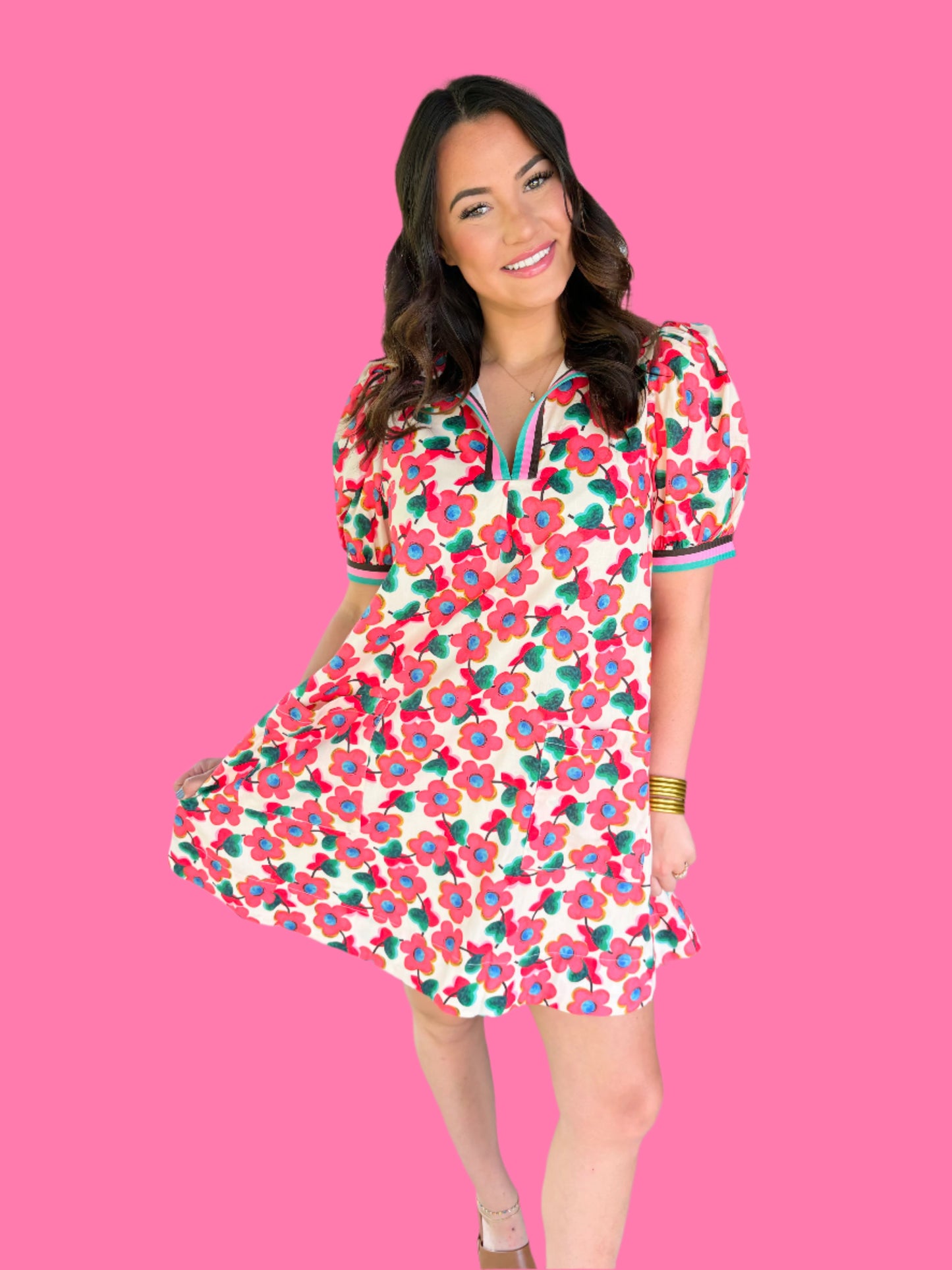 Garden Blooms Mini Dress