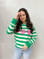 FaLaLa Stripe Sweatshirt