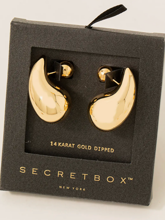 Gold Tear Drop Earrings