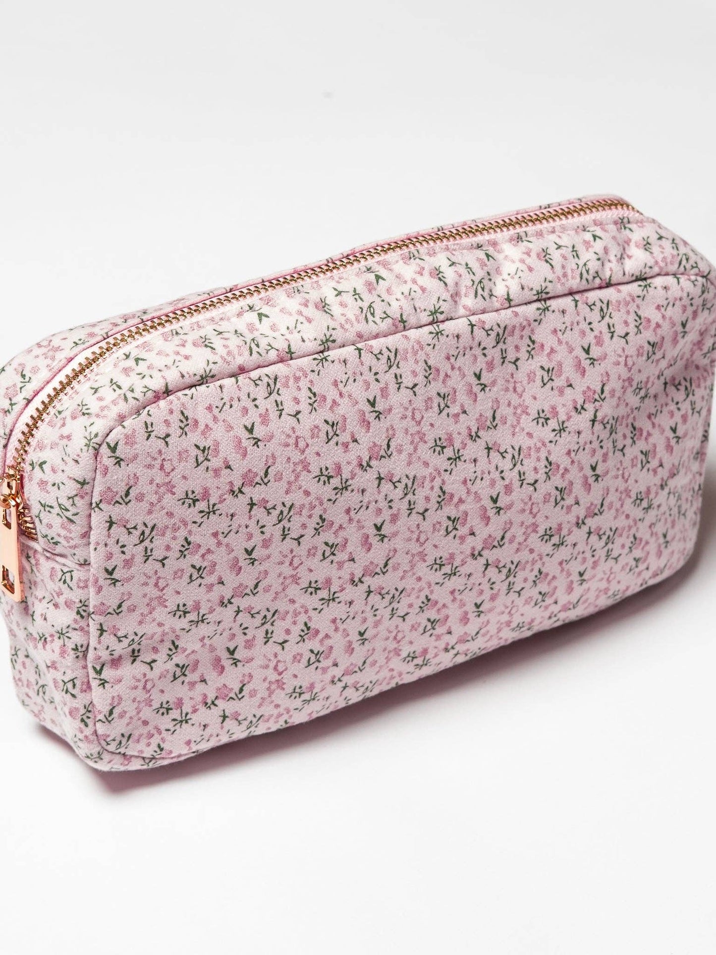 Ditsy Pink Cosmetic Bag- Small