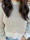 Dual Tone Sweater Top