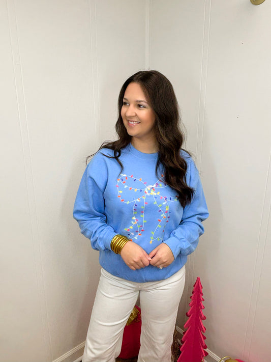 Shine Bright Bow Sweatshirt