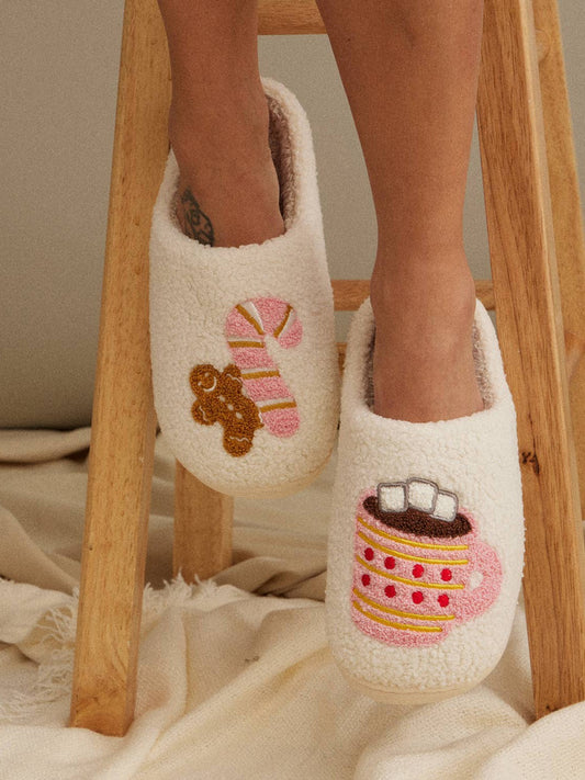 Gingerbread Man & Hot Chocolate slippers