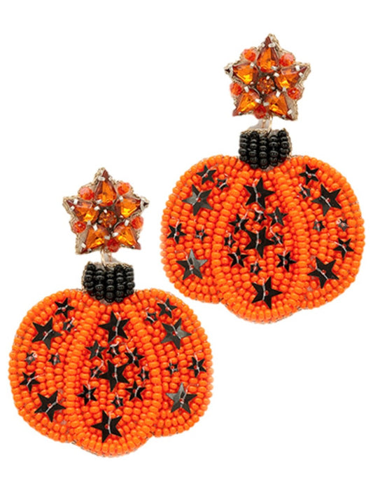 Pumpkin Earrings- Orange