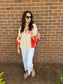 Vintage Couture Top- Burnt Orange