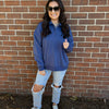 Airy Bliss Sweatshirt- Indigo