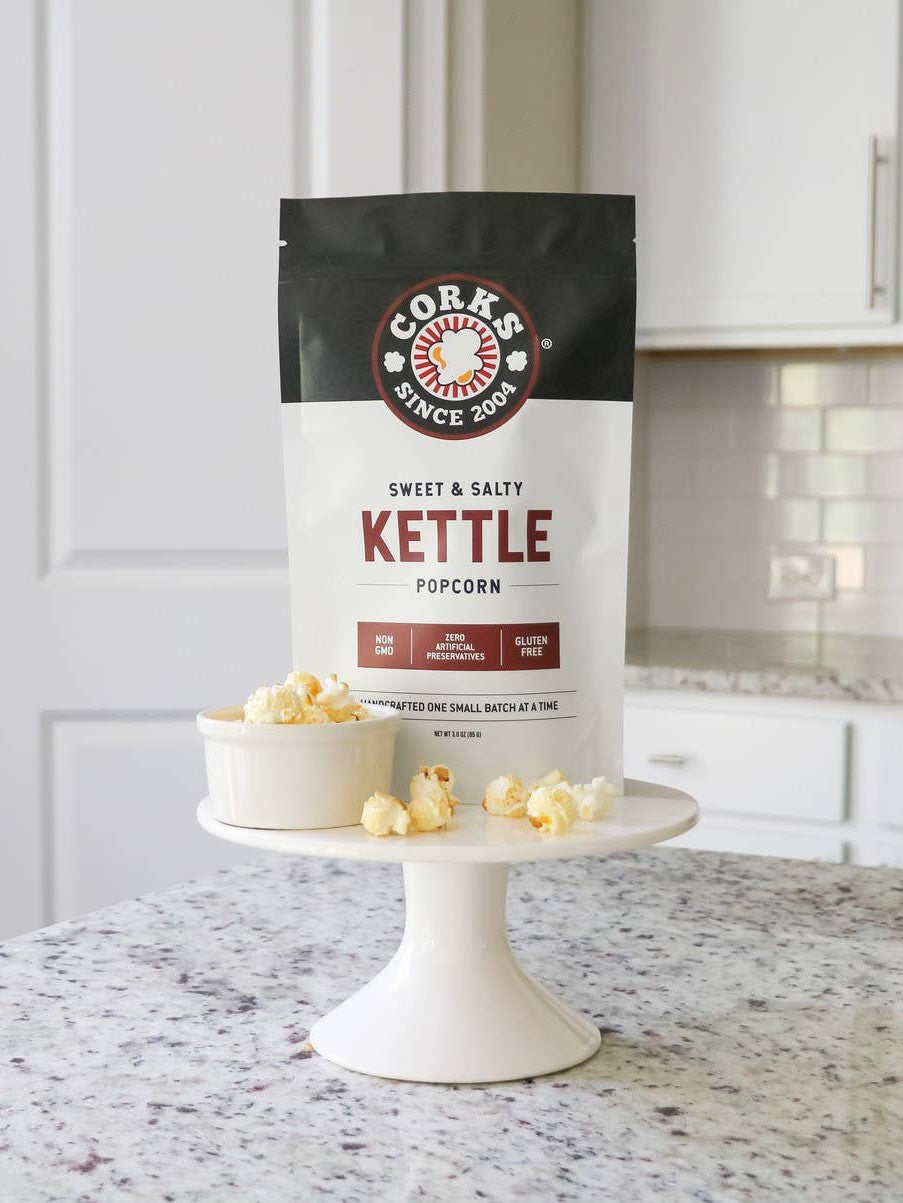 Corks Kettle Corn- Sweet and Salty Popcorn