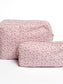 Ditsy Pink Cosmetic Bag- Large