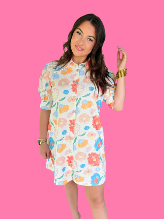 Petal Perfection Mini Dress