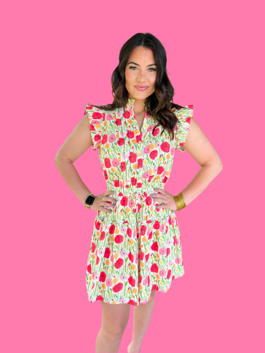 Pick Me Dress- Red