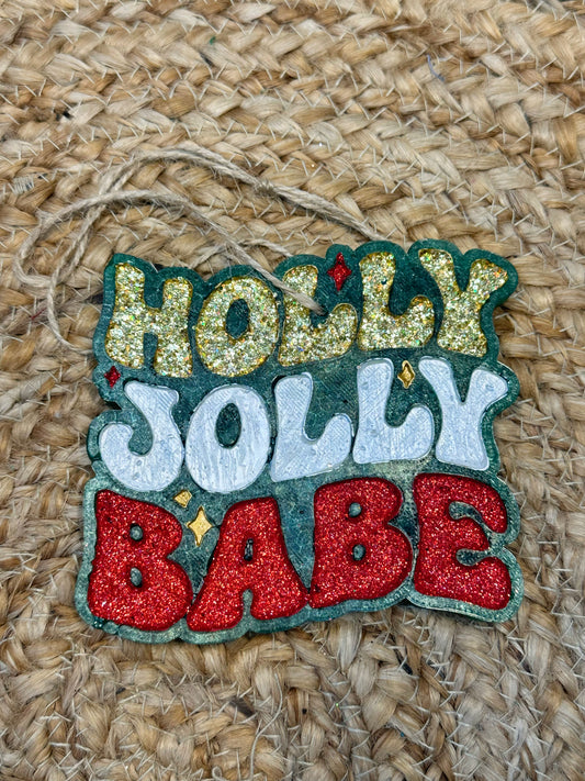 "Holly Jolly Babe" Car Freshie