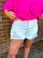 Kan Can White Denim Shorts