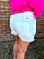 Kan Can White Denim Shorts