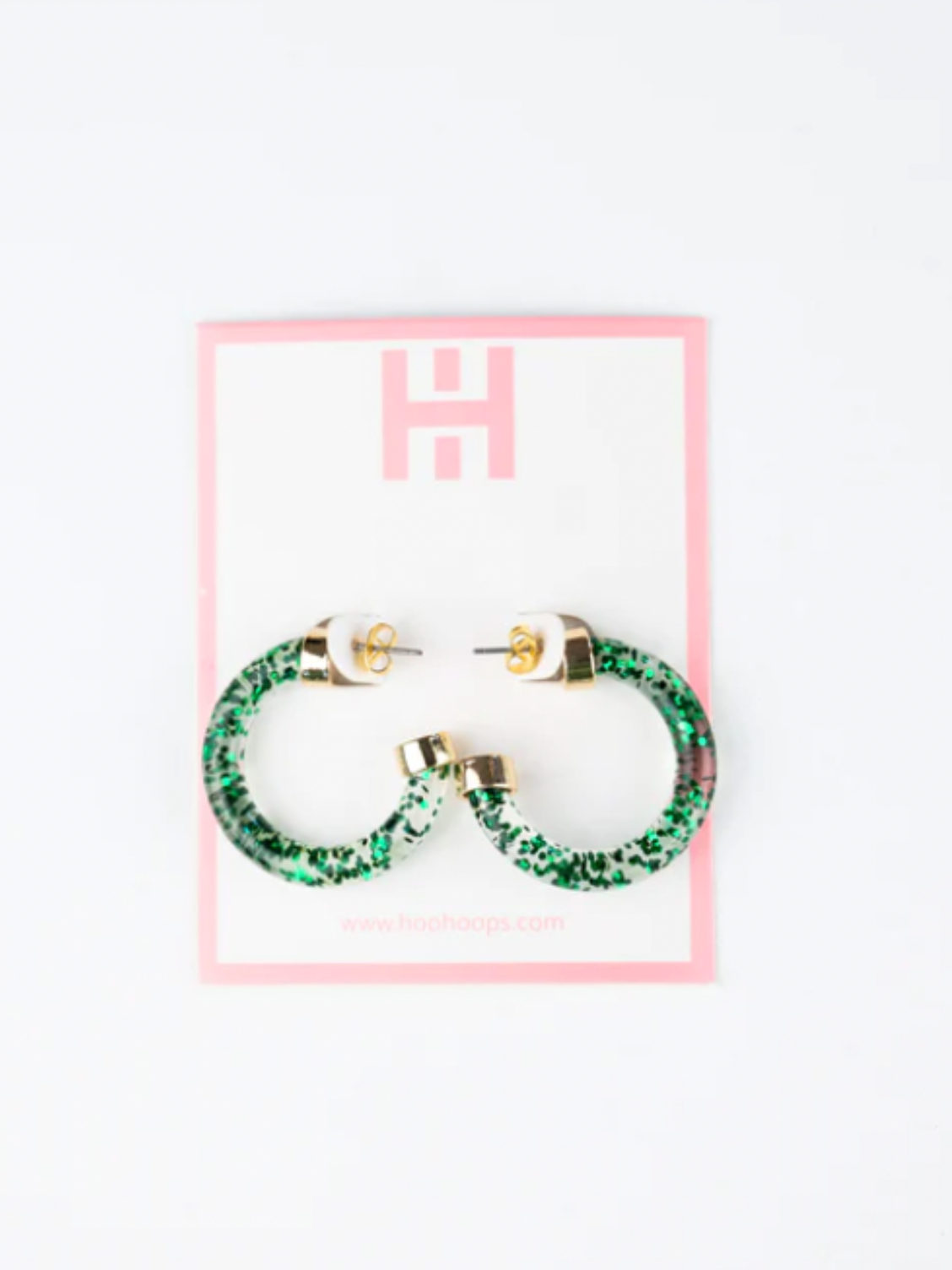 Hoo Hoops Green Glitter Mini