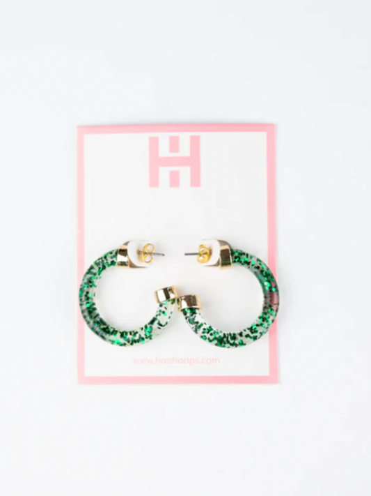 Hoo Hoops Green Glitter Mini