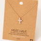 Rhinestone Cross Pendant Necklace