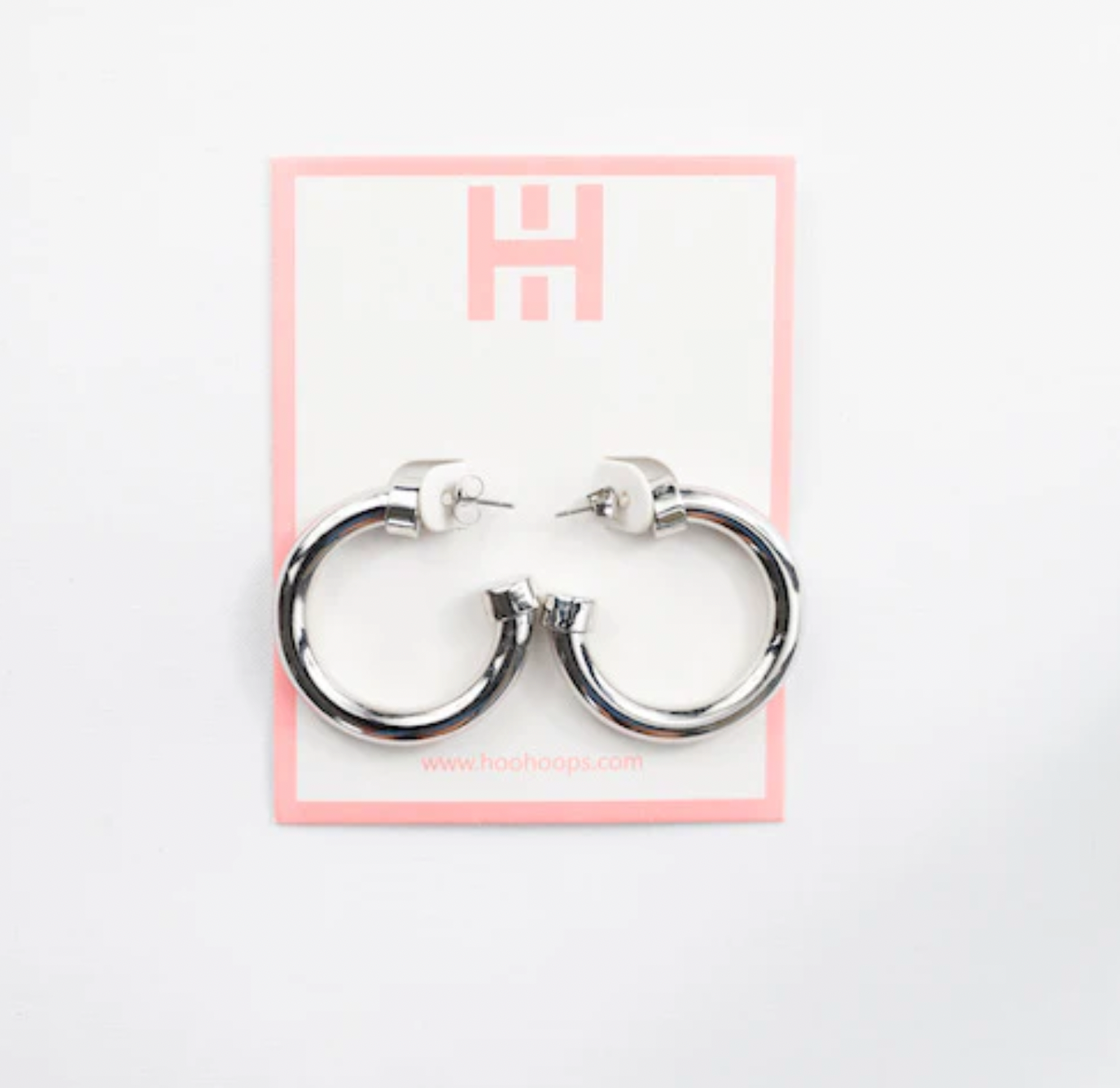 Hoo Hoops Mini Silver Hoops