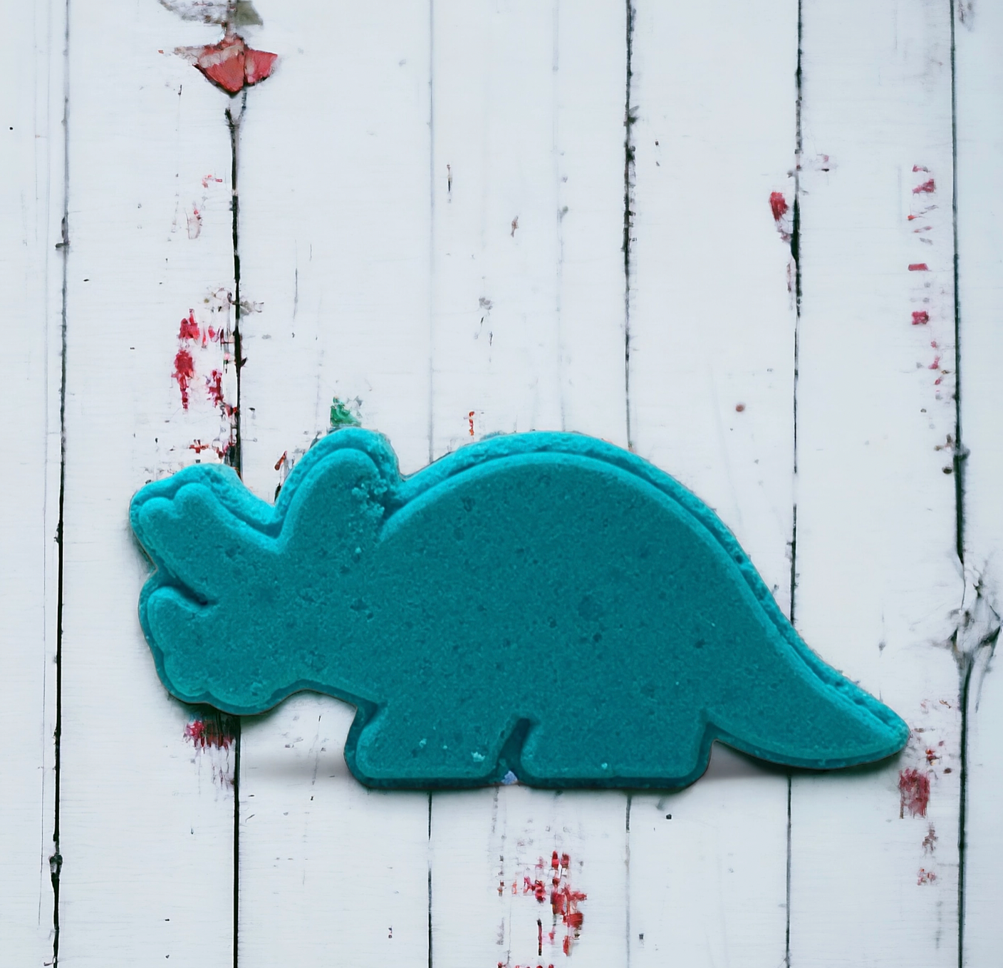 Dino Triceratops Bath Bomb - Teal