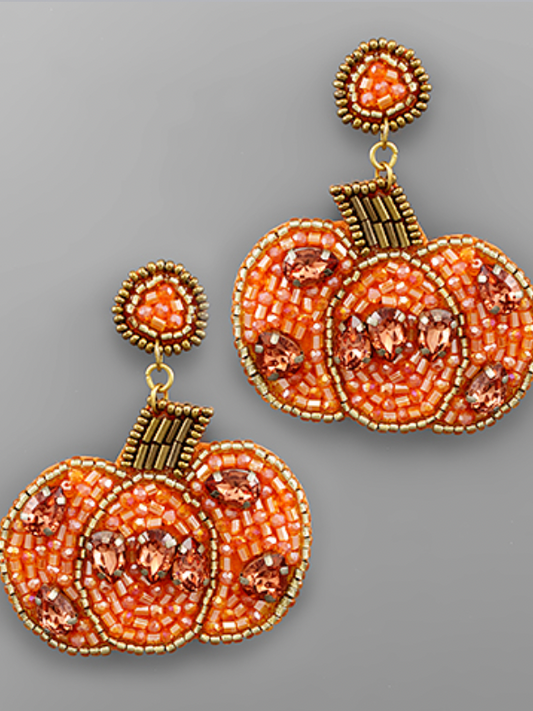 Pumpkin Spice Sparkle Earrings