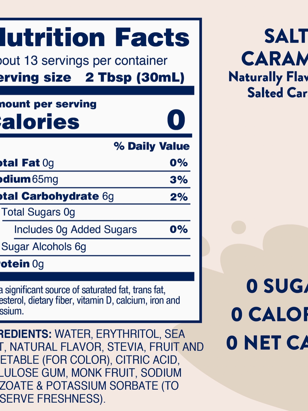 Skinny Mixes- Salted Carmel Syrup