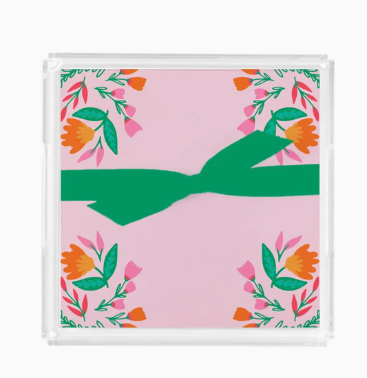 Mary Square- Acrylic Notepad Block Wild Flower