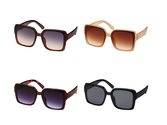 Rose Square Inlay Sunglasses 1286