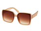 Rose Square Inlay Sunglasses 1286