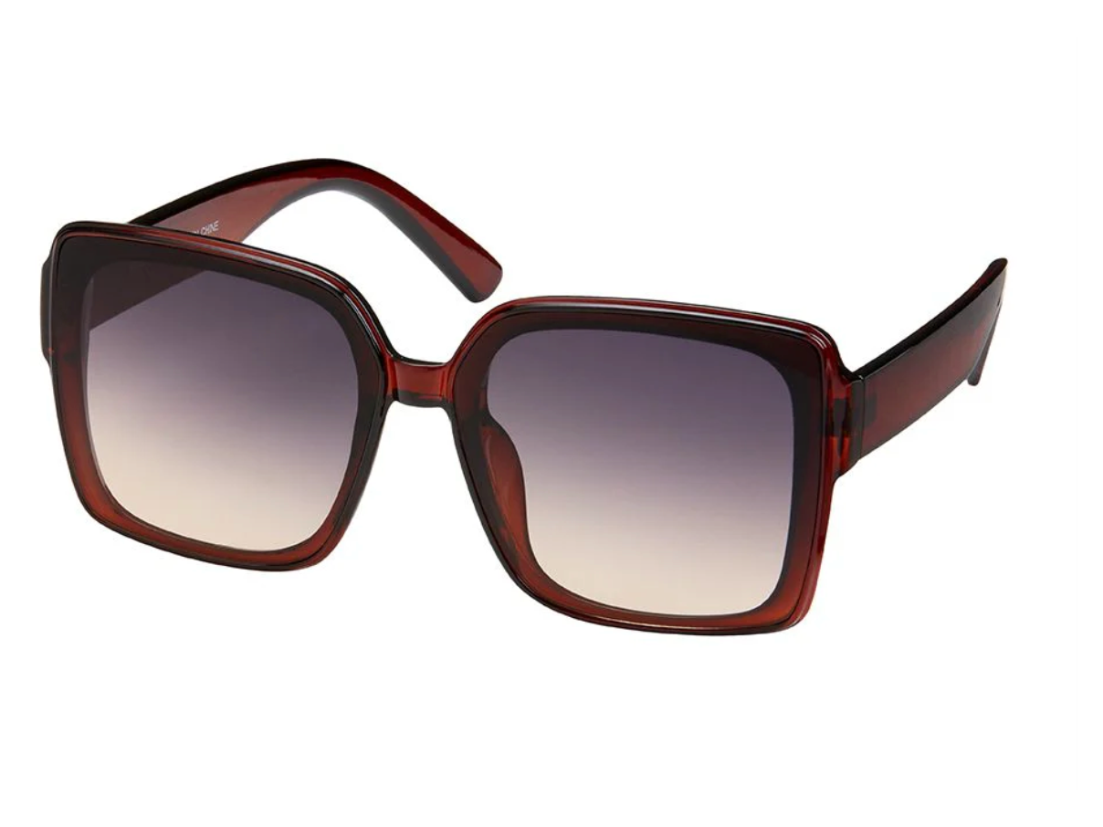 Rose Square Inlay Sunglasses 1286