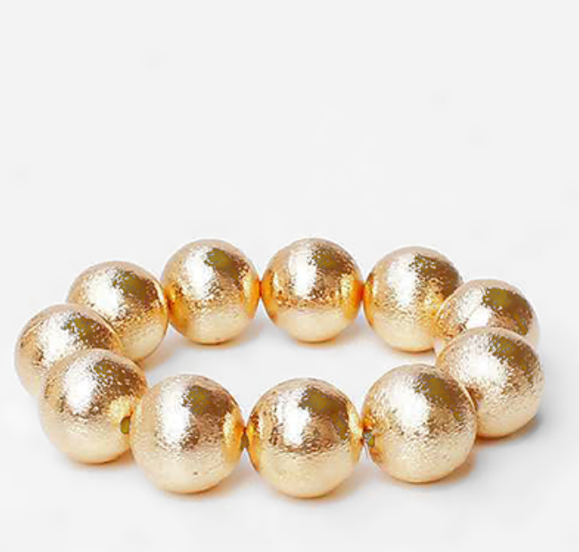 Gold Ball Bracelet- 20mm