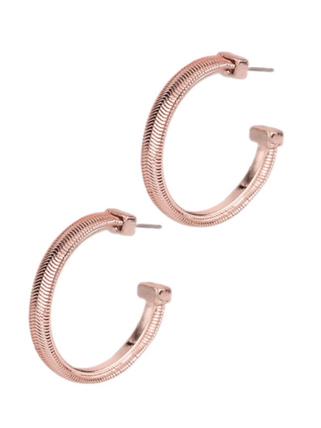 Herringbone Hoops