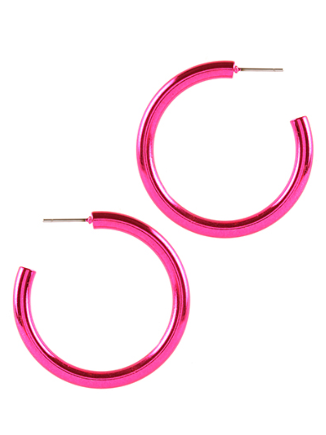 Glossy Colored Hoops- 40mm