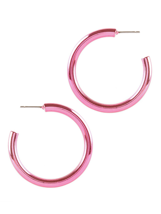 Glossy Colored Hoops- 40mm