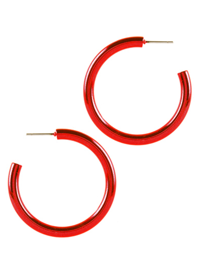 Glossy Colored Hoops- 40mm