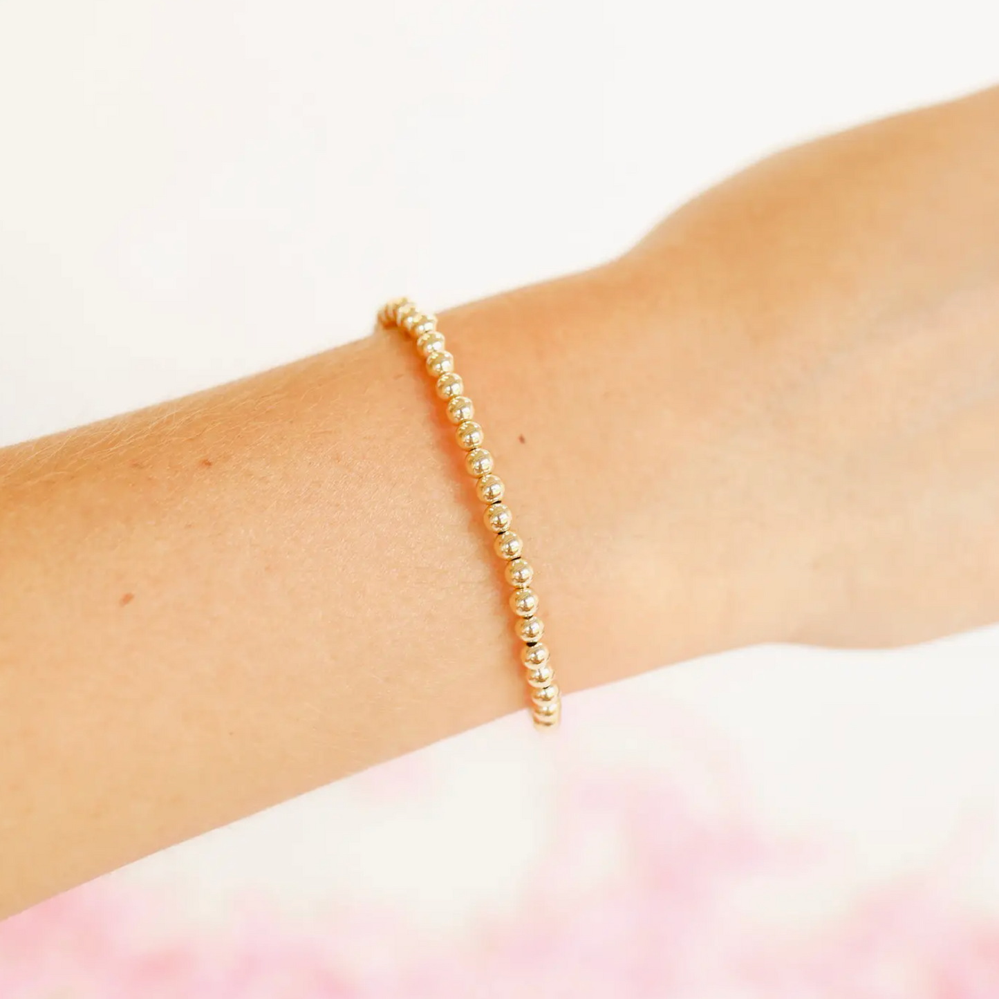 Beaded Blondes- 4mm Gold Bracelet