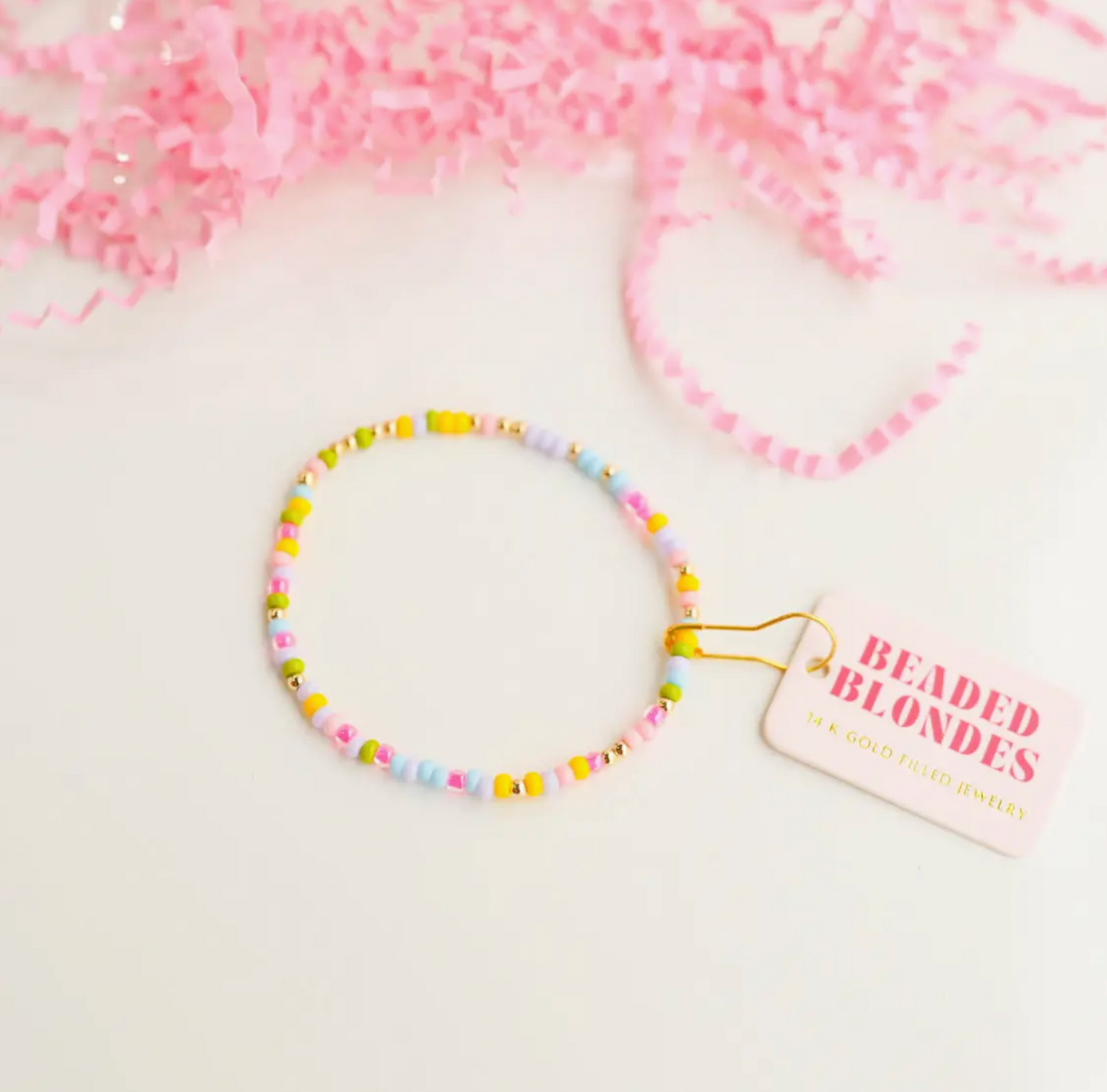 Beaded Blondes- Pastel Sprinkle Bracelet