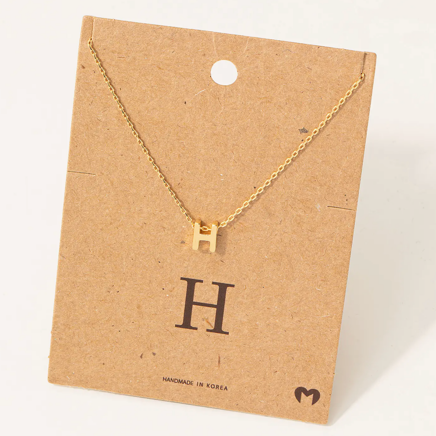 H Initial Necklace