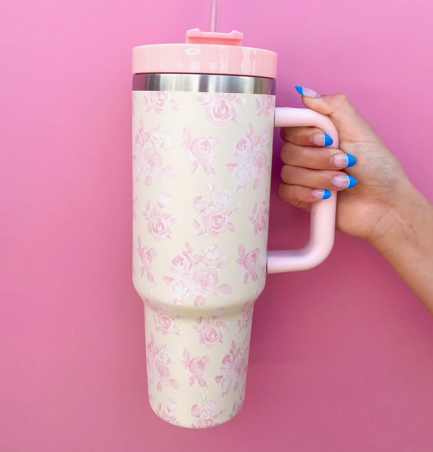 Pink Toil Tumbler