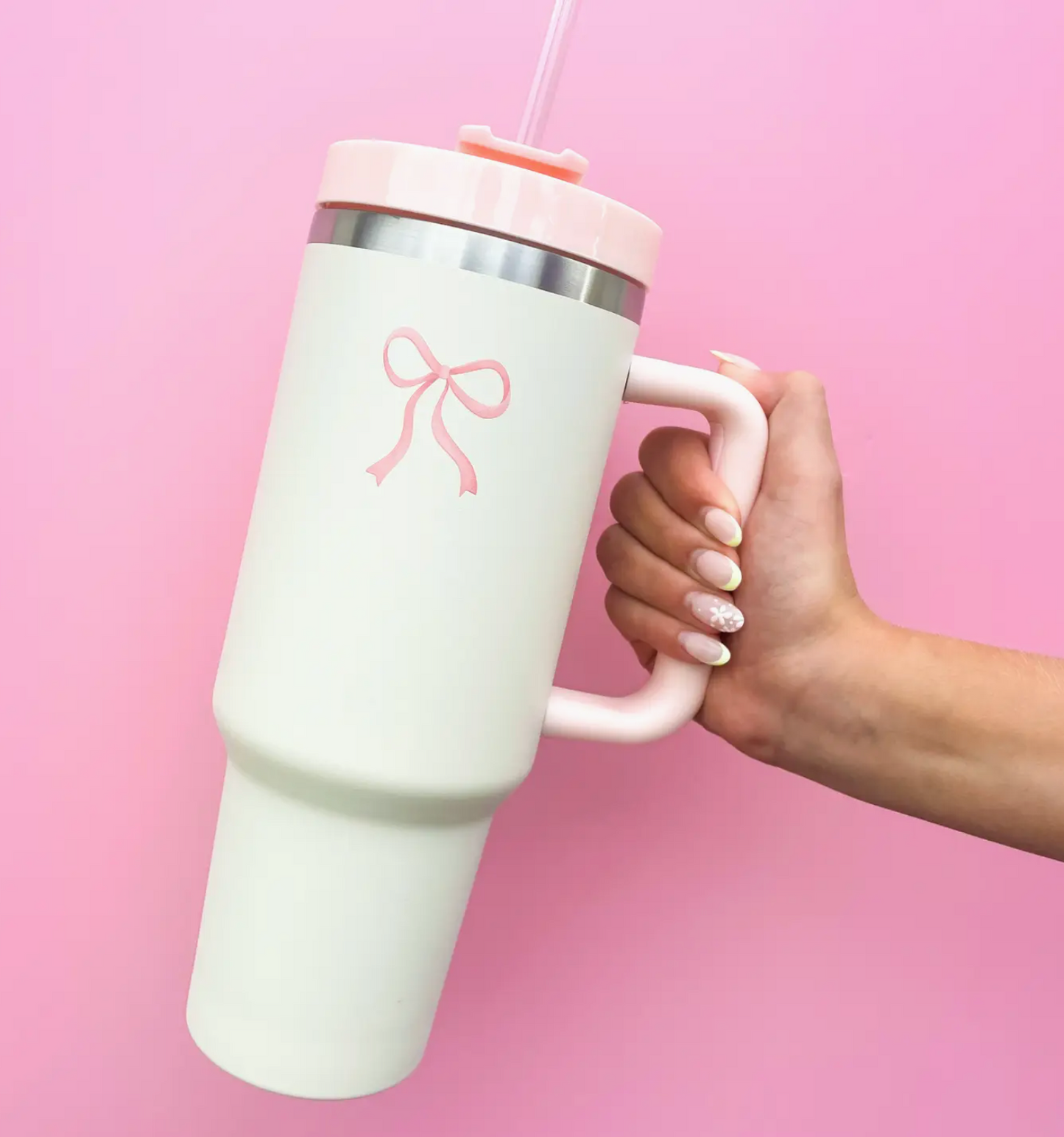 Bow Tumbler- Pink