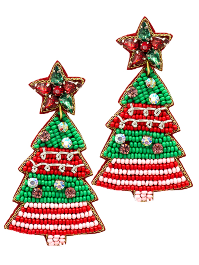 Festive Tree Earrings