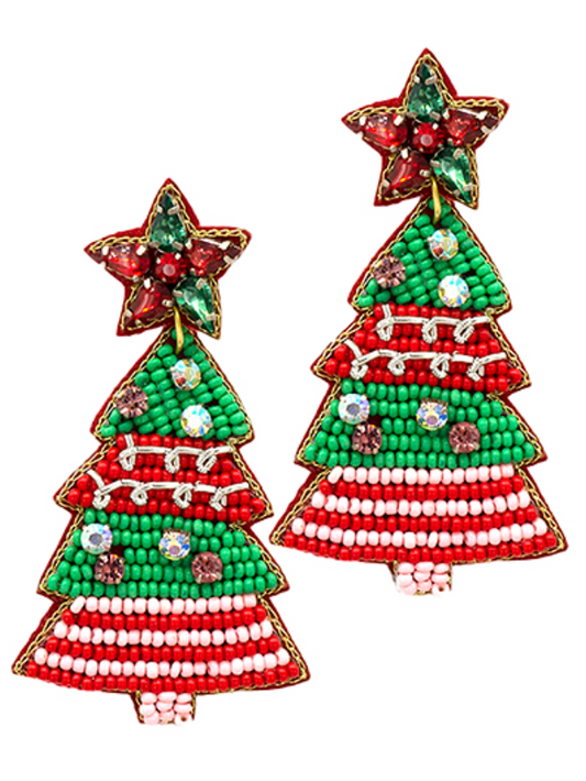 Festive Tree Earrings