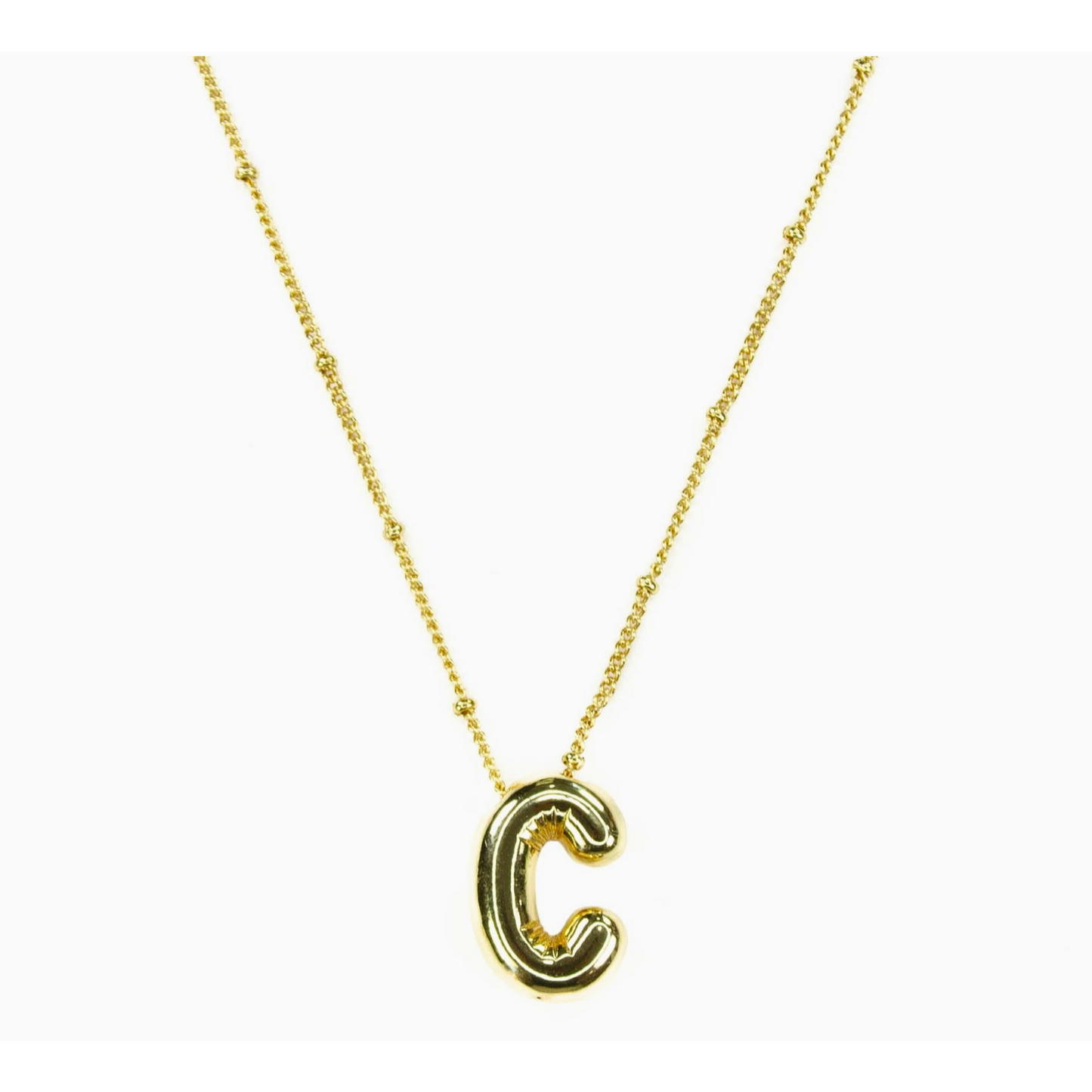 Balloon Initial Necklace