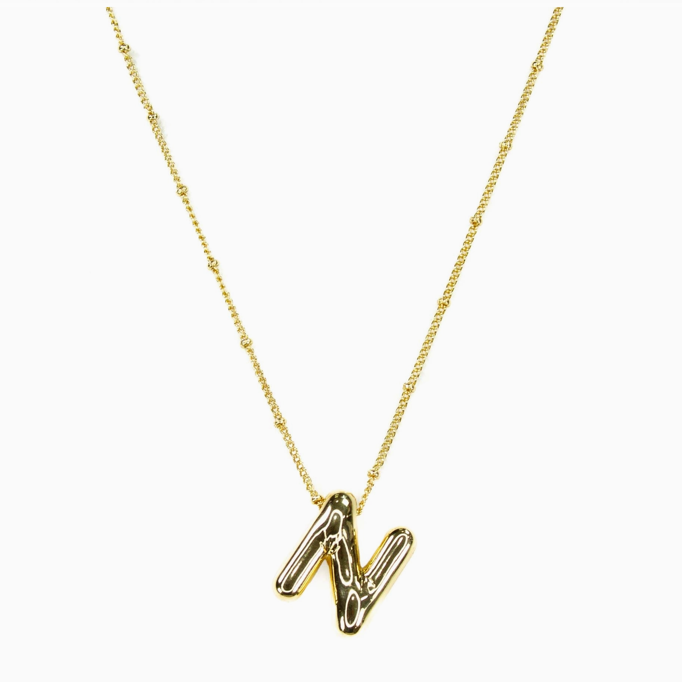 Balloon Initial Necklace