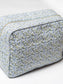 Ditsy Blue Cosmetic Bag- Large