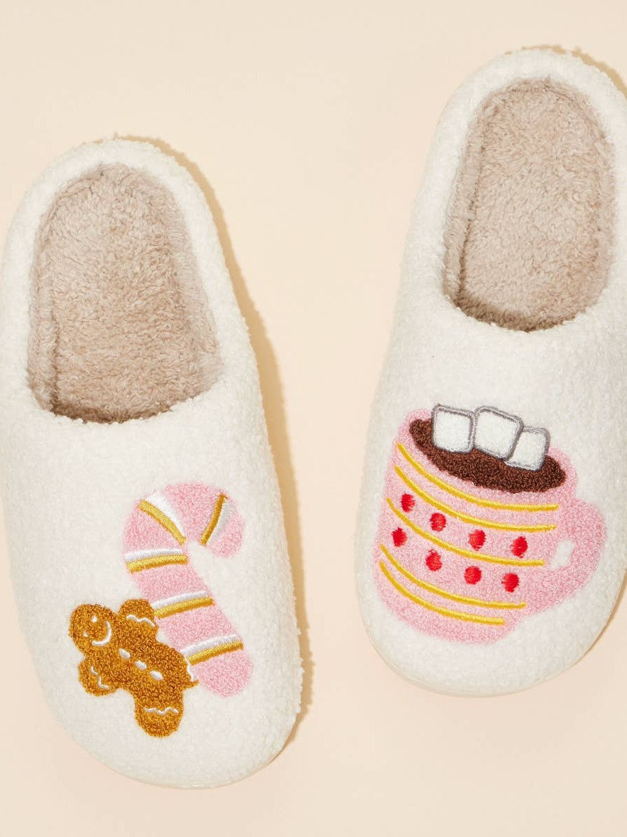 Gingerbread Man & Hot Chocolate slippers