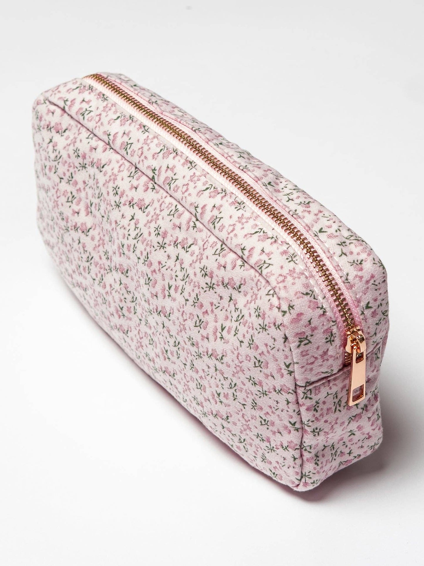 Ditsy Pink Cosmetic Bag- Small